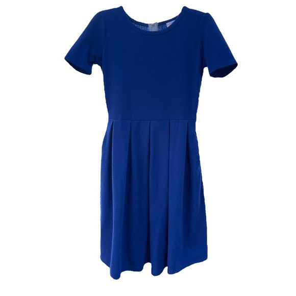 Royal Blue Lularoe Dress -size XS- - Picture 3 of 10